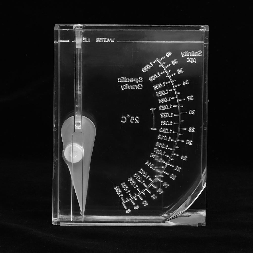 Salinity Tester, Plastic Hydrometer for Aquariums with Automatic Water 1.020-1.023 Specific Gravity Range for Fish S (68-86F)