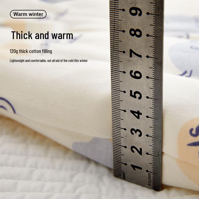 Winter-Ready Baby Bodysuit: 120g Thick Cotton Padded Romper, Pure Cotton Crawling Suit