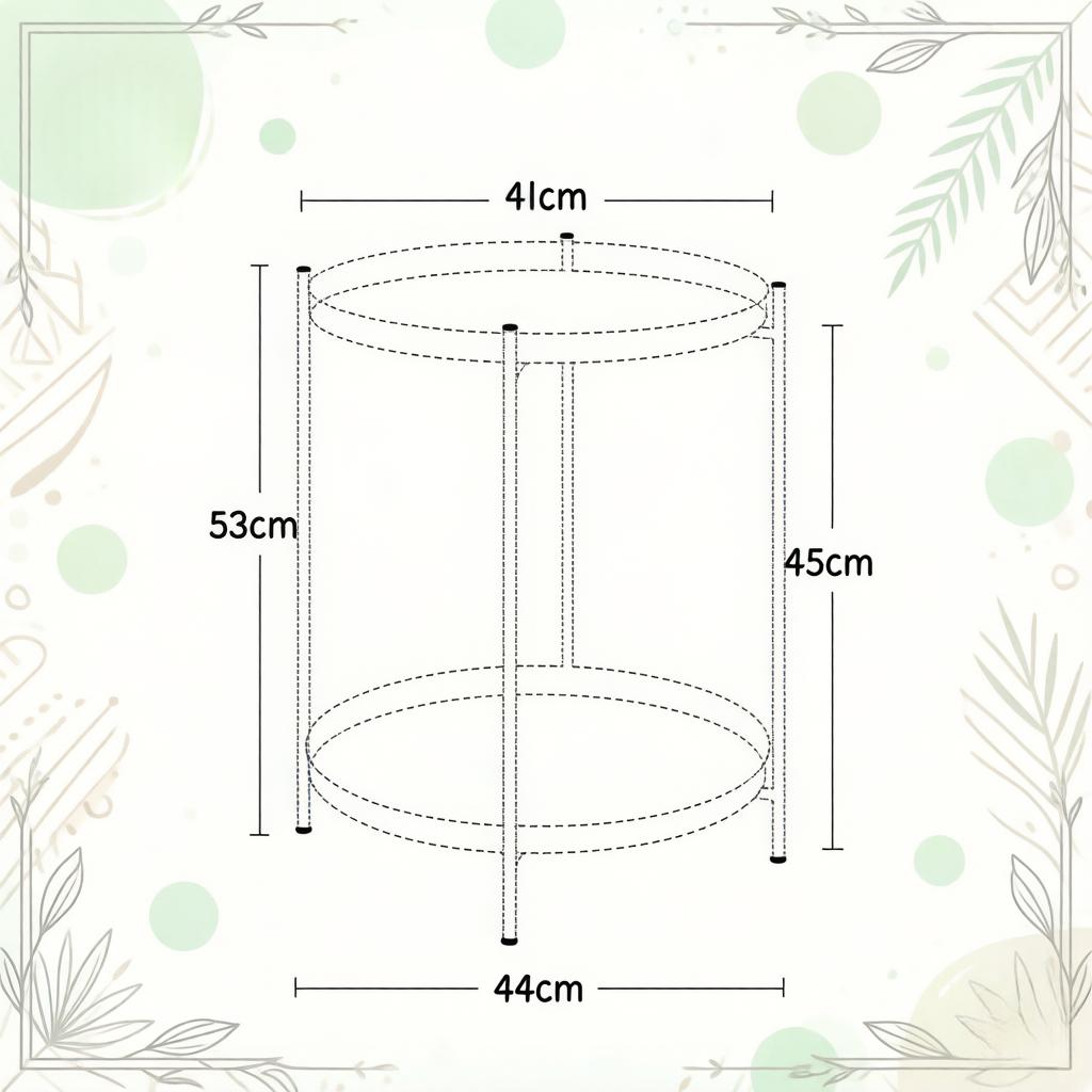 Storage Side Table, Stylish Sofa Table, Round Coffee Table, Nightstand, Plant Stand (only with sofa table)