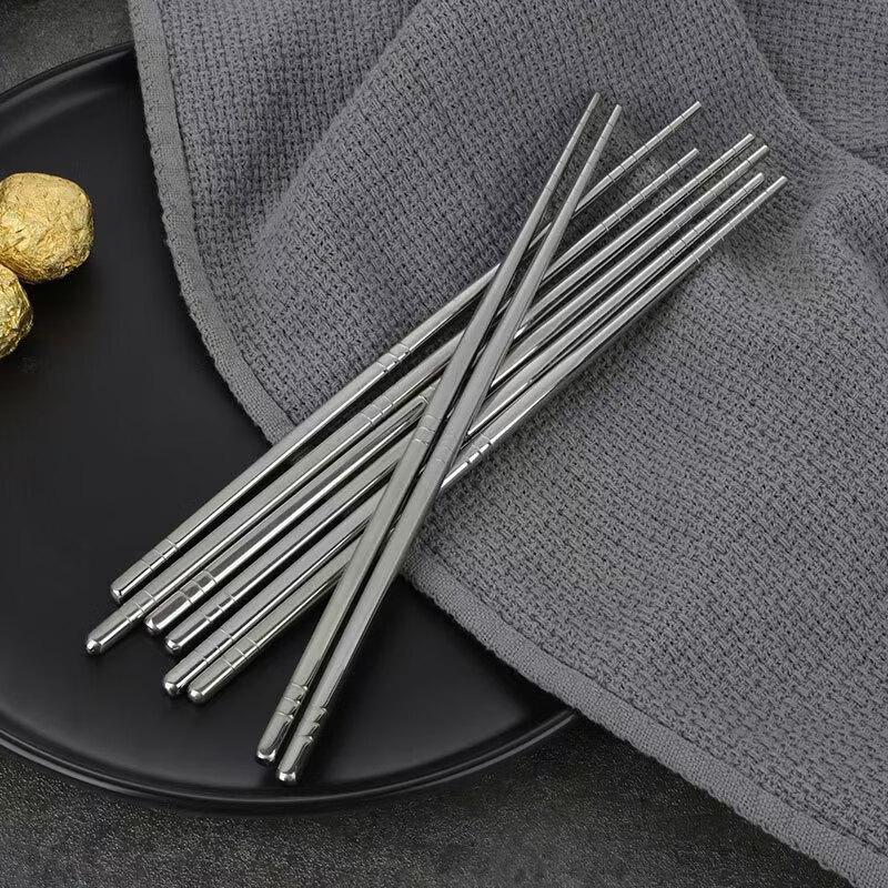304 Stainless Steel Six-Ring Chopsticks