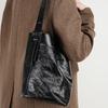 Faul Und Bequem Plissierte Erste Schicht Rindsleder Eimer Tasche Damen Premium Tragetasche Echtes Leder