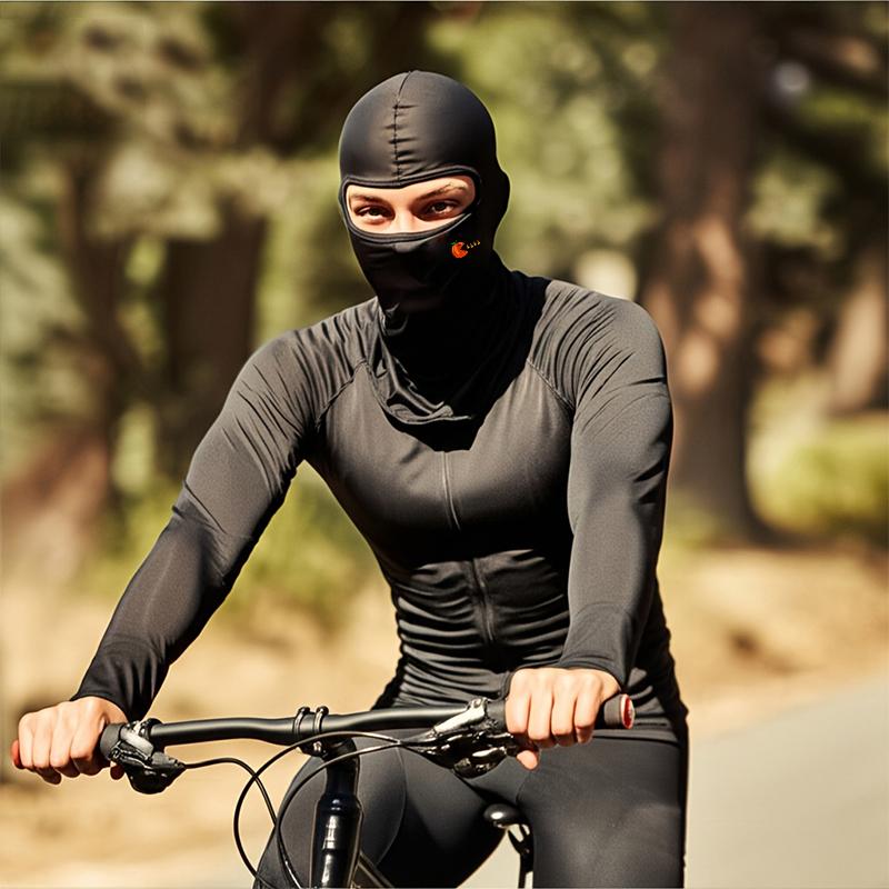 Personalized pumpkin printed balaclava hat for men and women, windproof riding hat, lightweight, breathable and comfortable