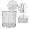 Stainless Steel Instrument Sterilization Basket Case Lab Supplies with HandleRound 150x150x150mm