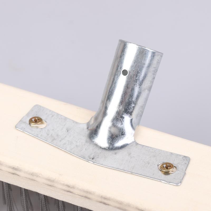 Multipurpose Steel Wire Deck Brush Head 20Cm 30Cm 50Cm Heavy Duty Metallic Wire Brush For Patios Grime And Garage Floor