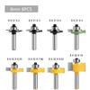 T-Shaped Woodworking Slotting & Grooving Cutter Head: 8-Pattern Black, Green, Yellow for Milling & Engraving Machines