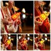 Year of The Horse Chinese Style Lantern with Tassel Blessing Words Luminous Gourd Lantern Handmade Printed