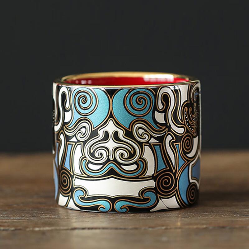 Chaxun Silver Kung Fu Teapot with Gold Inlay