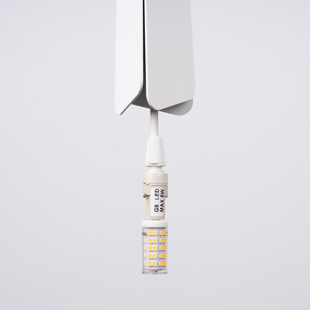 Prism 1 hanging lamp, white