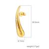 European and American Fashion Water Drop-shaped Diamond-inlaid Stainless Steel Stud Earrings, Fashionable Simple Temperament, Titanium Steel