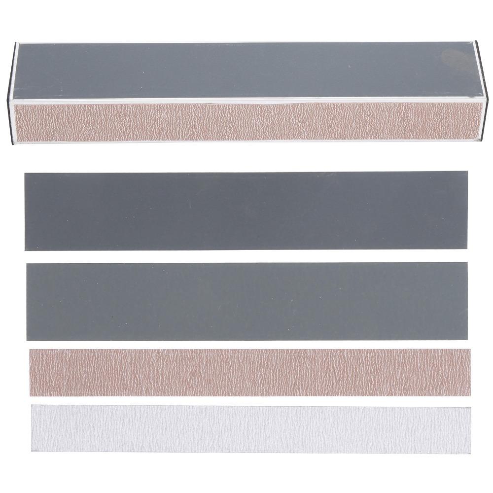 Aluminum alloy +  sandpaper Fret Leveling Beam Sand‑toned Fret Leveling Bar  For Guitar Repair
