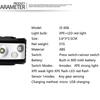High Quality XP-G Q5 Sensor Led Headlamp Built in Battery Head Lamp Headlight Bulbs Light Waterproof White &amp; Red Emitting Color