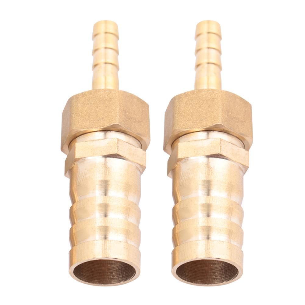 Brass Fitting Hose Barb Tail Reducer Reducing Plug Connector (6mm 16mm 2pcs)