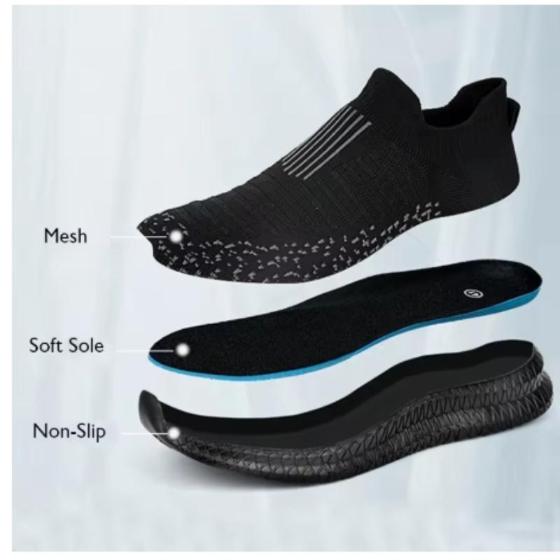 Breathable Men Casual Shoes Lightweight Outdoor Male Walking Shoes Anti-slip Men's Sneakers Slip On Flats Vulcanized Shoes