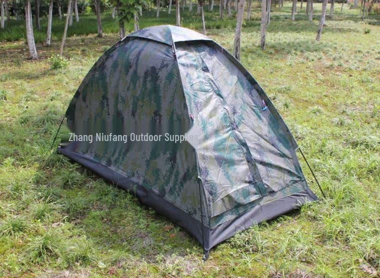 Tenda da Campeggio e da Interno Mimetica per Una Persona - Resistente ai Raggi UV e Antivento
