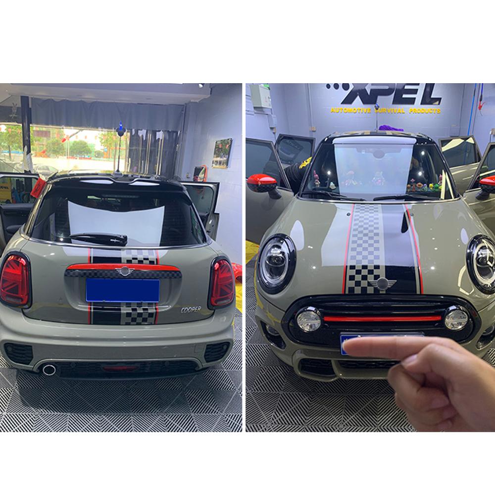 Car Front Hood Rear Trunk Stripe Decal Stickers Exterior Decor For MINI Cooper S One R55 R56 R60 R61 F54 F55 F56 F60 Countryman