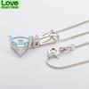 Women Pendant S925 Sterling Silver 7 *7mm Natural Topaz Stone Pendant Jewelry Wholesale Female Amethyst Necklace Pendant