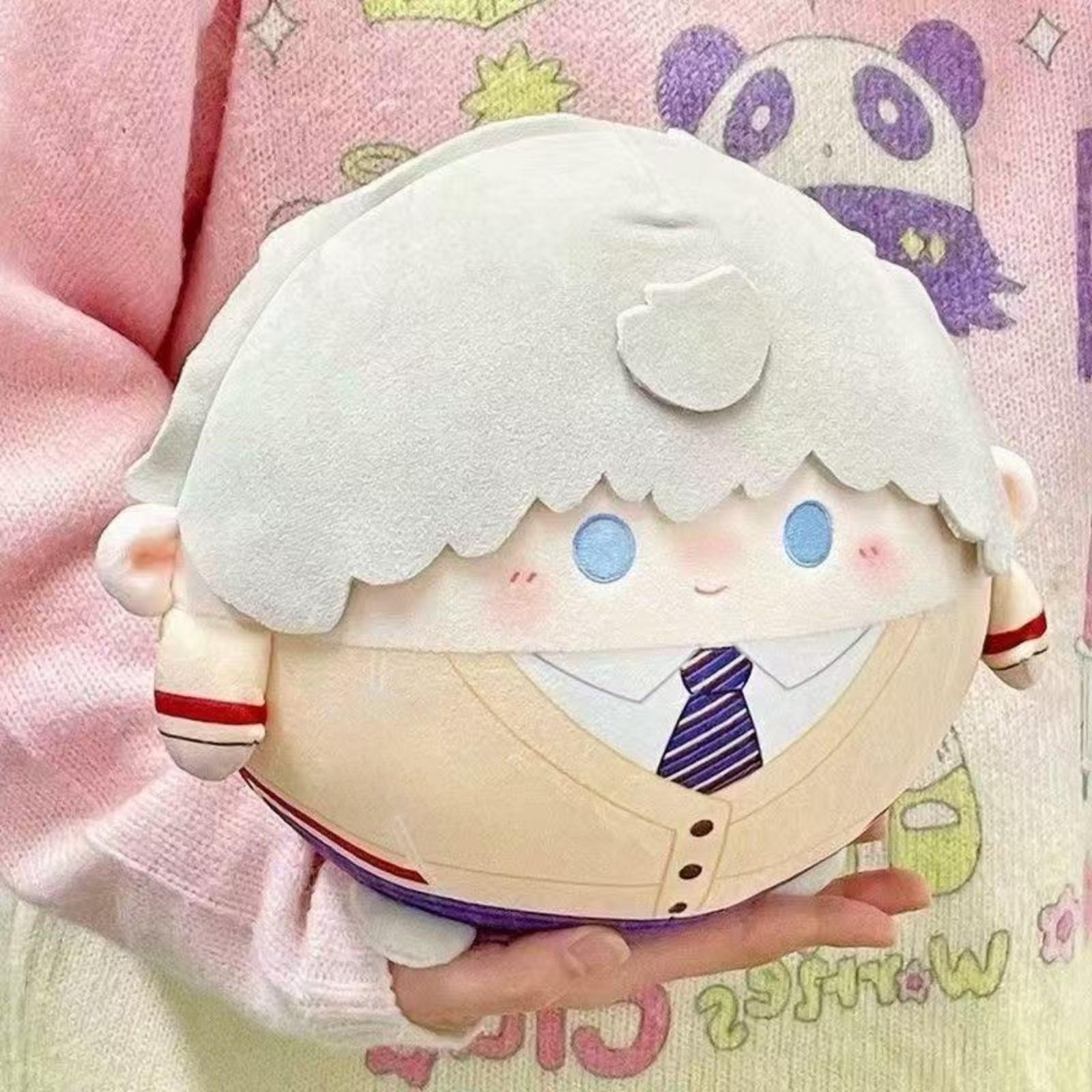 

Round Cotton Doll Stuffed Plush Pillow One Size