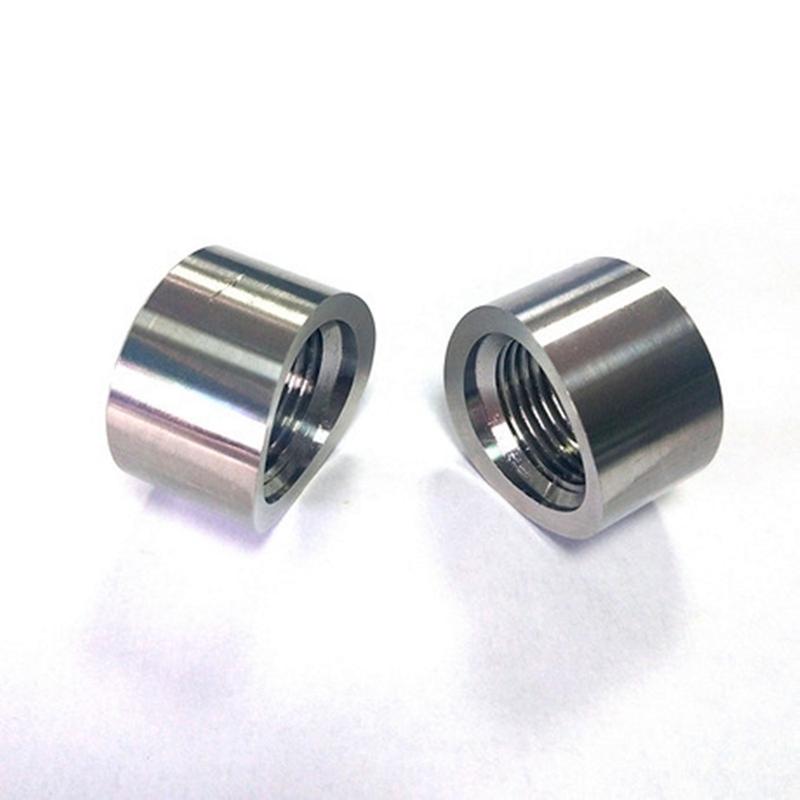 2pcs Oxygen Sensor Nut Weld Bung Plug M18x1.5 O2 Sensor Adapter Curve Notched Nut Bung Stainless Steel Universal Auto Parts
