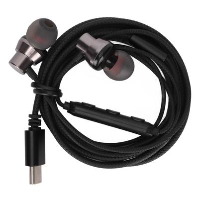 Wired Earphone Noise Isolation Volume Control Type C Headphone with Microphone for Smart Phone