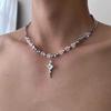Heavyweight Stylish Cool Irregular Cross Star-shaped Necklace for Both Men and Women, Collar Chain