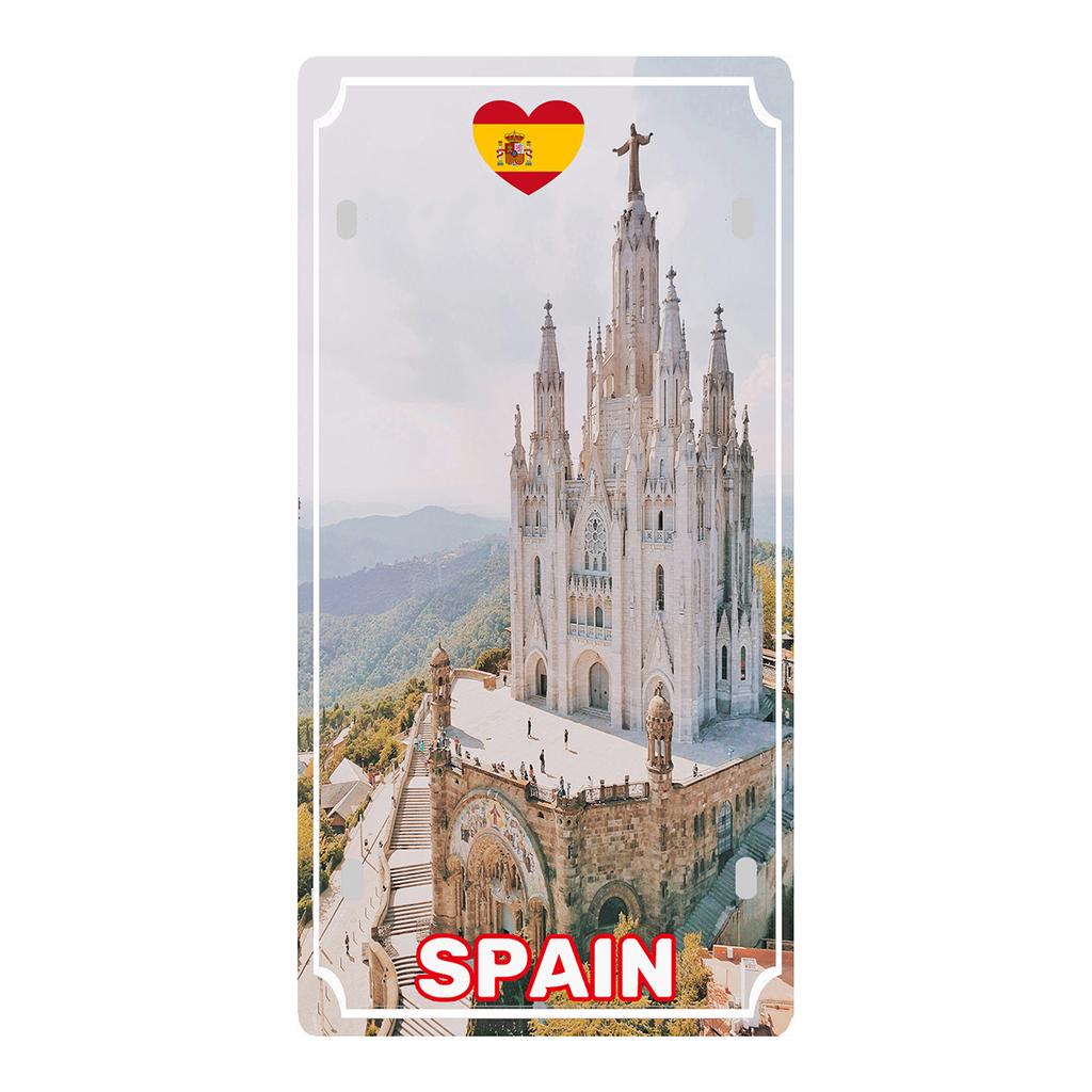 YZFQ Spain Madrid  Vintage Metal Sign Barcelona Tin Plate Tourist Souvenir For Wall  Bar Garage Home Decor 12X6inch JM-0174