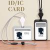 Lanyard Portabadge Trasparente Avvolgibile con Lanyard Accessori Infermiere per il Lavoro Porta Badge Identificativo Rimovibile