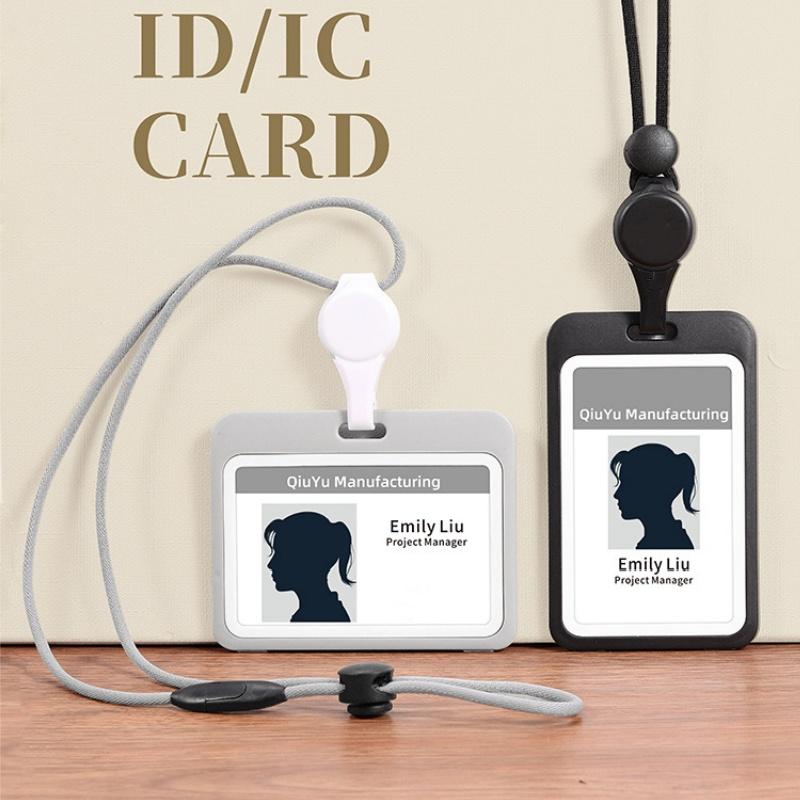 Lanyard Portabadge Trasparente Avvolgibile con Lanyard Accessori Infermiere per il Lavoro Porta Badge Identificativo Rimovibile
