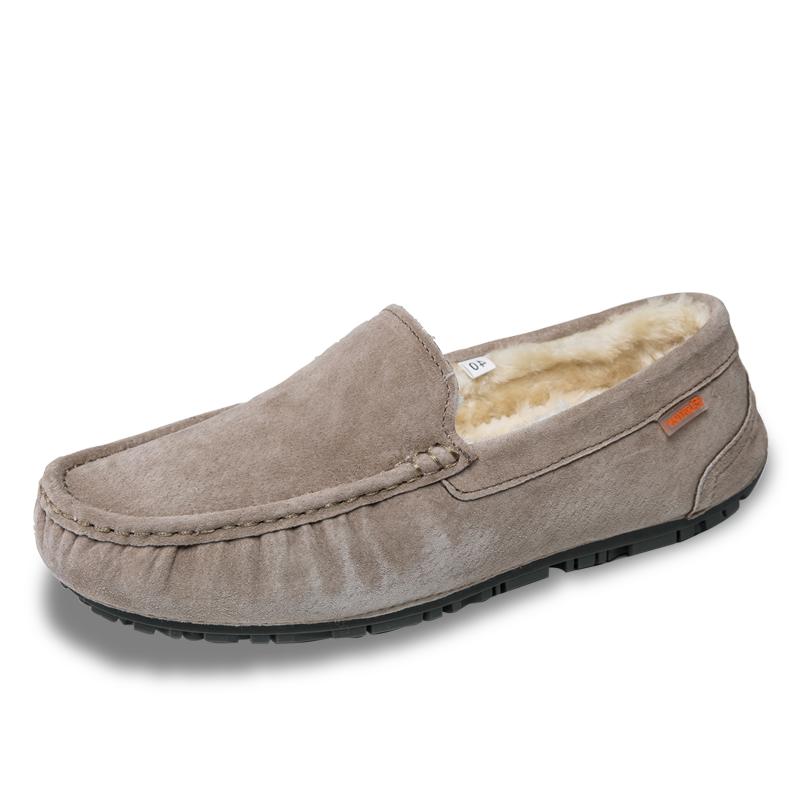 Winter Suede Leather Men Shoes Fashion