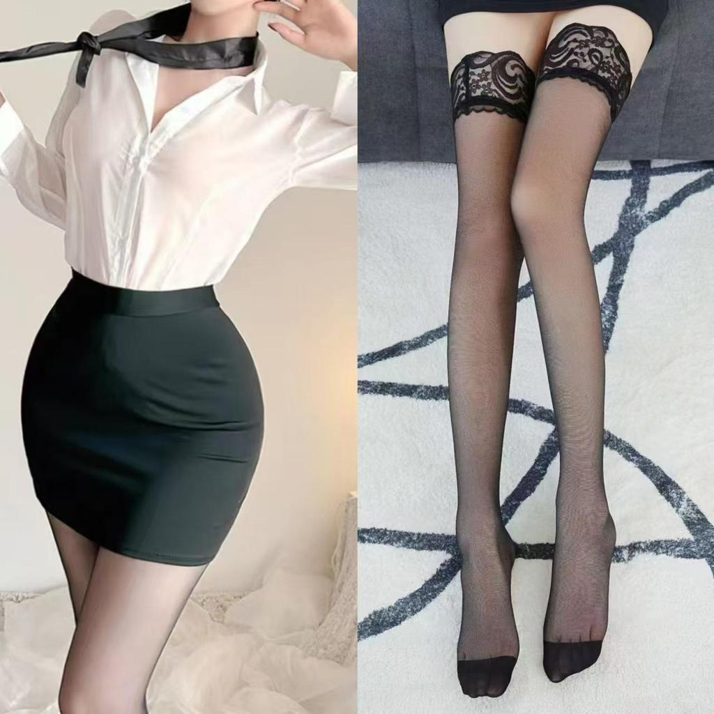 Elegant White-Collar Lingerie Set: Bodycon Skirt & Sexy Sleepwear for Women