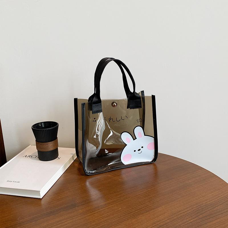 

Летняя популярная прозрачная сумка-желе новая универсальная модная сумочка легкая милая мультяшная милая косметичка