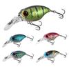Fishing Lure Wobblers Floating Artificial Hard Bait with Treble Hook Realistic Looking Bright Color Crank Fishing Lure Bait