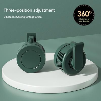 Mini Clip Fan Hanging Waist Neck Fan 3 Speeds Electric Air Cooling Fan USB Rechargeable Handheld Fan For Outdoor Camping Fishing
