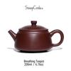 Yixing Zisha Teapot Breathing Clay Teapot 200ml Zhu Ni Clay Masterpiece Artisan-Crafted