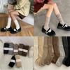 1 Pair Ruffle Calf Socks Calf Tube Frilly Socks Ballet Socks for Girls Knee Length Stockings Princess Style Dress Socks
