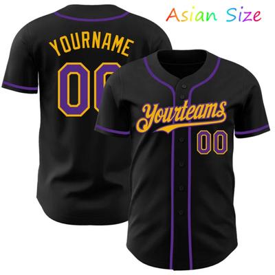 Classic Button Down Baseball Jersey Black Baseball Shirt For Men Women Casual Hip Hop Streetwear Top