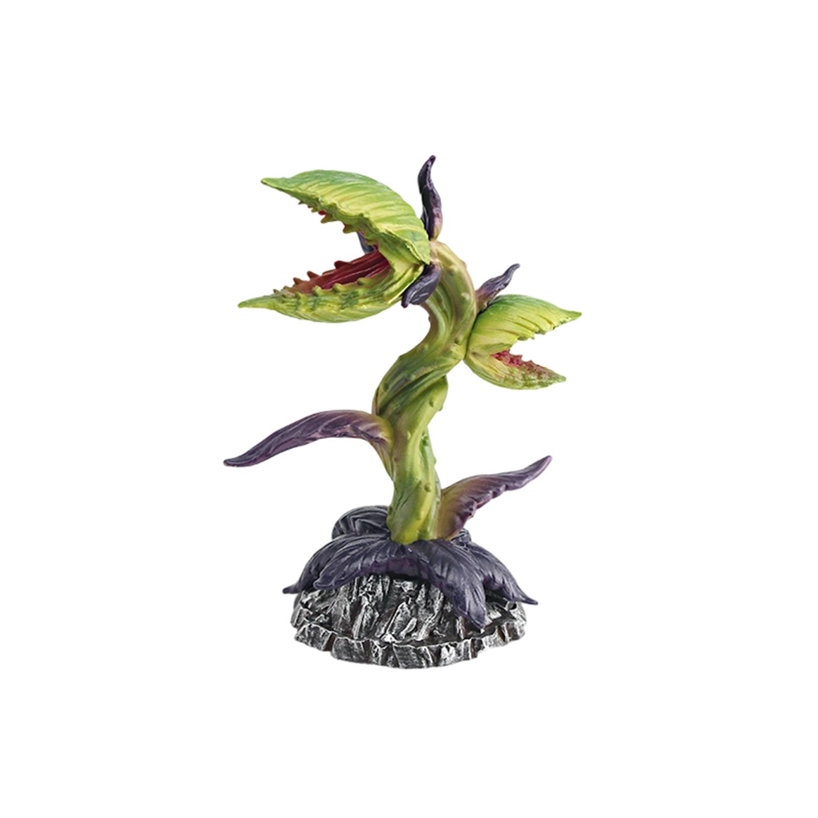 

Fake Plant Model Wild Plant Scene Sand Table Decoration Piece Flytrap Poisonous Spore Needle Flower One Size