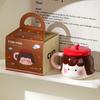 Creative Ceramic Cup High Value Mug Cute Girl Water Cup Souvenir Birthday Gift Home Coffee Cup