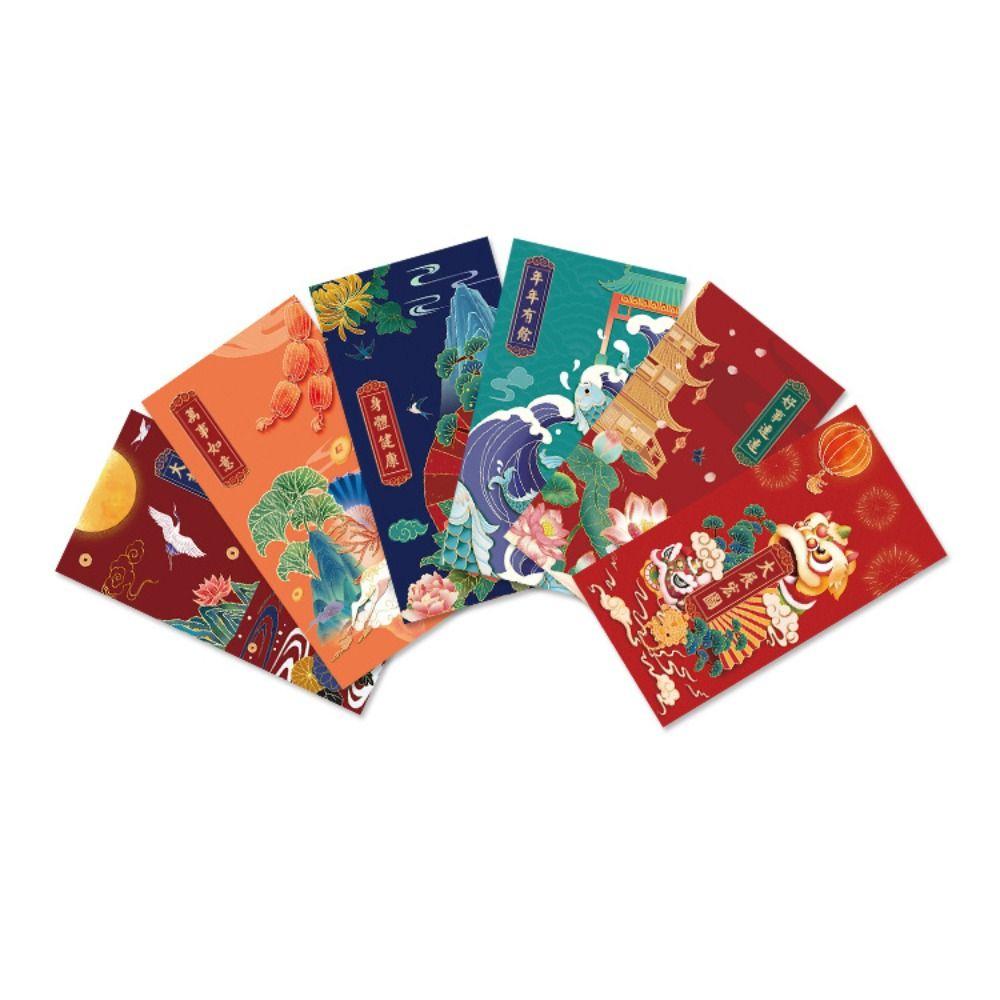 

Festival New Year Gift Lucky Money Money Packets Chinese Red Envelope Red Envelope Bless Pocket разноцветный
