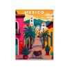 Mexico Illustration Travel Print Poster Colorful Wall Art Mexico Travel Illustration Print South America Canvas Painting Decor