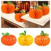Colorful Pumpkin Honeycomb Ball Creative Halloween Paper Pendant Party Decoration Lantern Home