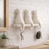 Storage Rack Wall Mounted 3 Hook Hanger Cute Animal Shape No-Punch Key Holder Nordic Style Organizer for Home