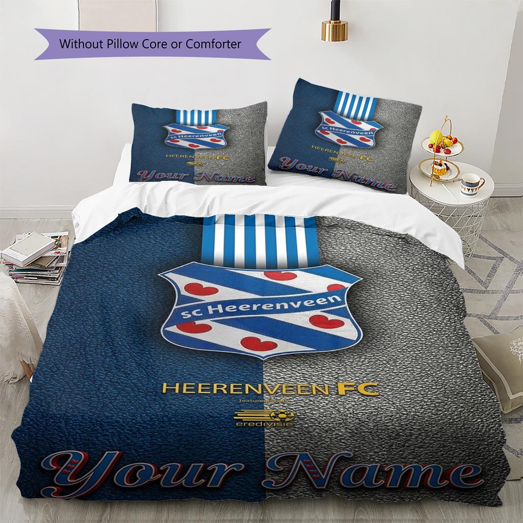 Name Custom Heerenveen Pattern Bedding Set Quilt Cover Pillowcase Home Decor Gift (1 * Duvet Cover + 2 * Pillowcase, Without Core)