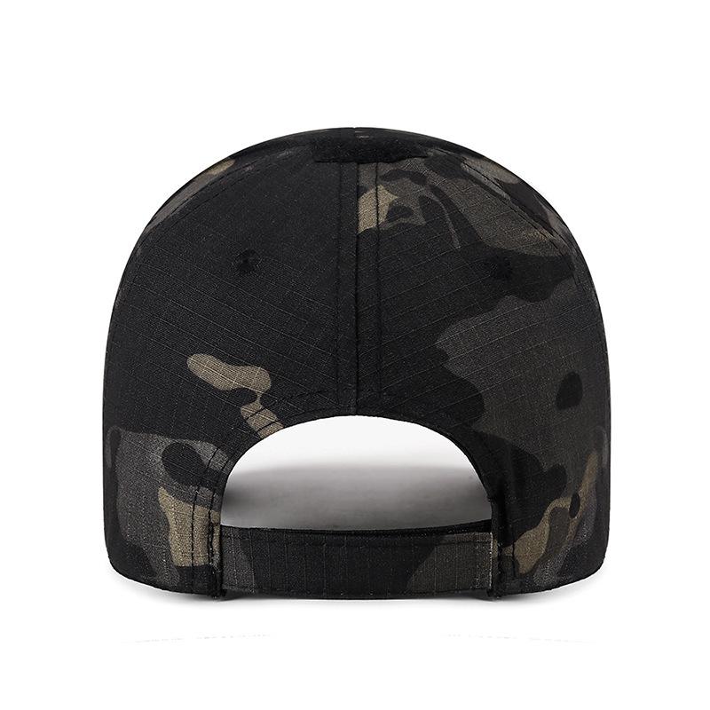 Velcro Camouflage Baseball Cap Men Outdoor Sunscreen Sun Visor Breathable Adjustable Snapback Hat Fishing Hat Peak Cap