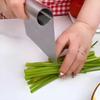 Durable Stainless Steel Dough Pastry Scraper Pizza Cutter Chopper with Measuring Scale for Bread Pastry Pizza Preparation
