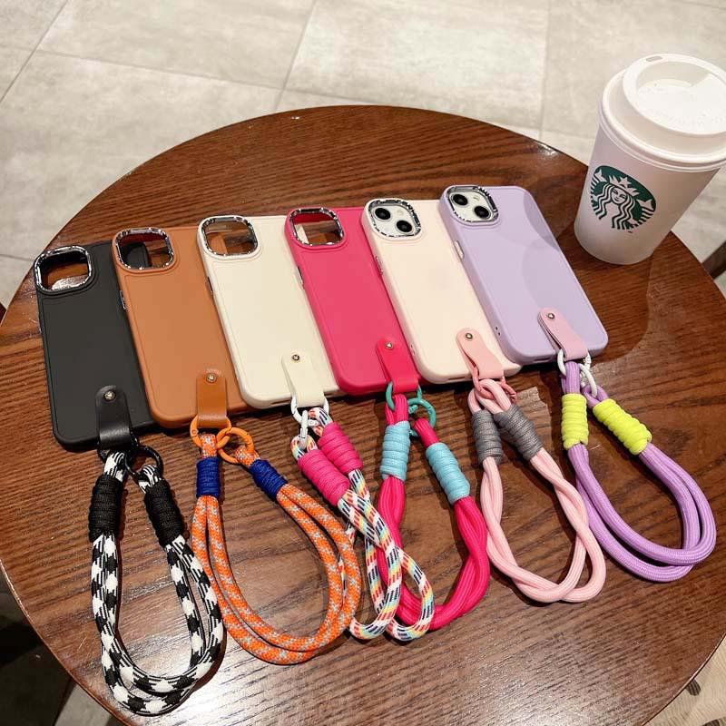 Applicable to Apple 17 mobile phone new wristband lanyard 16 personality 15 women's 11 anti-drop XS creative protective case 13PM