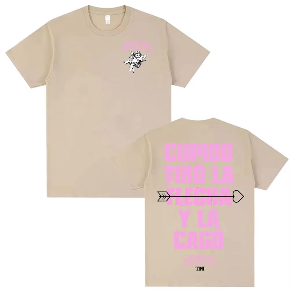 Tini Stoessel Cupido Pfeil und Bogen T-Shirt Herren Damen Ästhetisches Kurzarm-T-Shirt Lässiges Baumwoll-Herren-T-Shirt