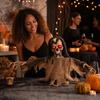 Motion Activated Halloween Skeleton Decoration Outdoor Yard Prop with Swaying Movement for