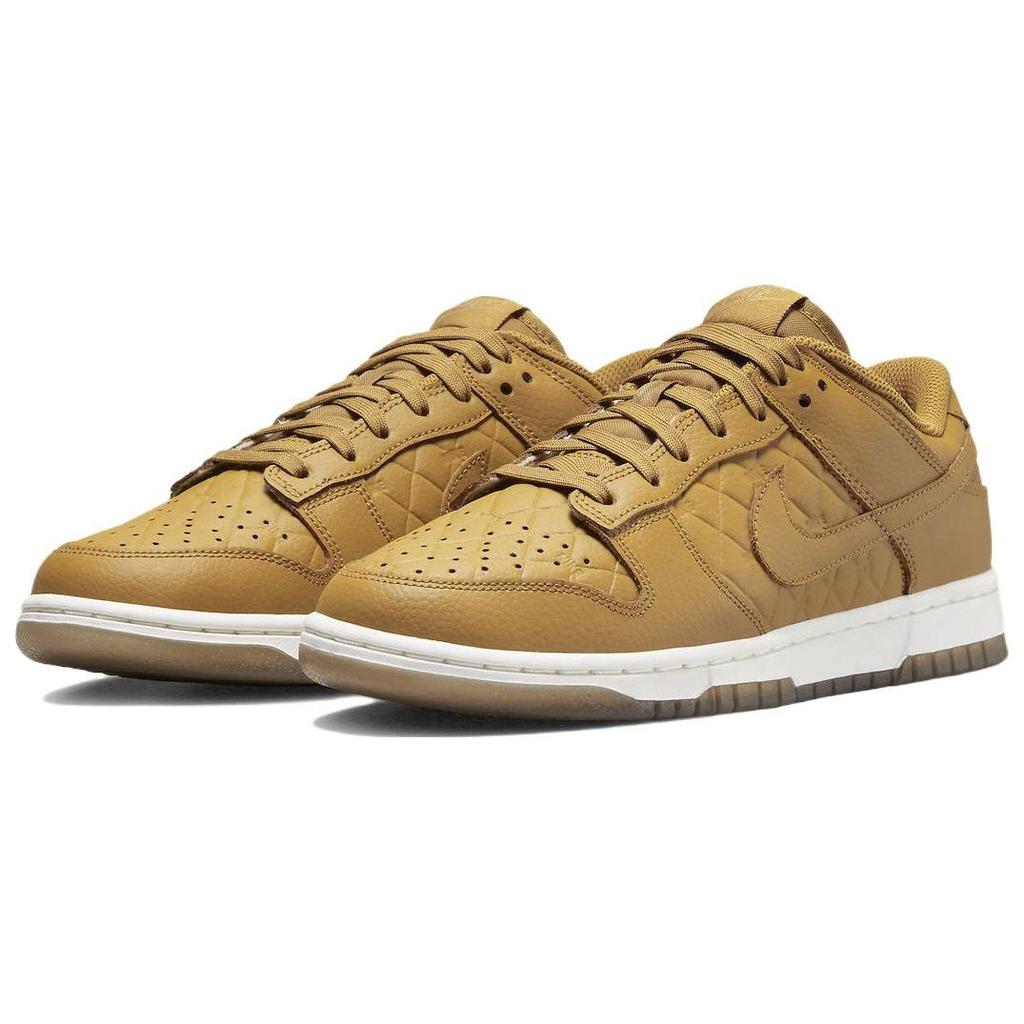 Nike  Dunk Low Quilted Wheat Women Sneakers Tan Sail Black DX3374-700