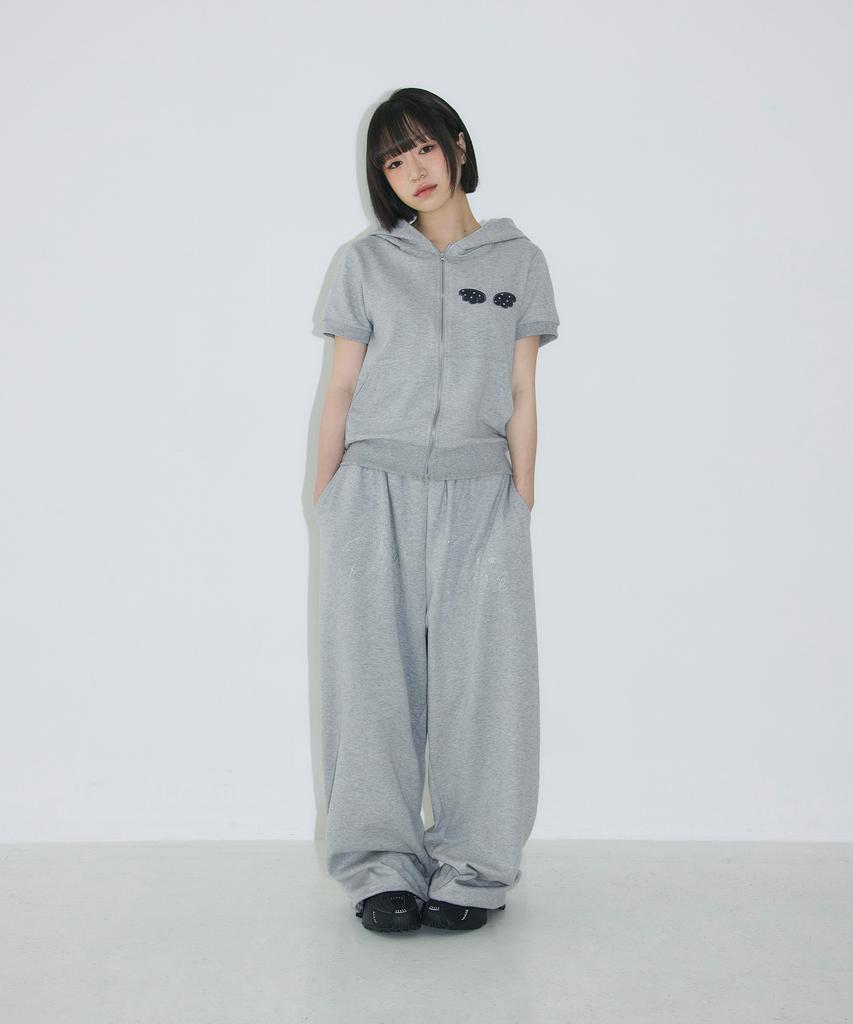 Seulliggeullou Hotfix Overfit Sweatpants [Gray]