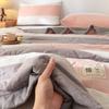 Plaid Print Washable Cotton Summer Cooling Quilt Lightweight Breathable Machine Washable for Student Dorms Single Double Beds Air Conditioner Rooms
